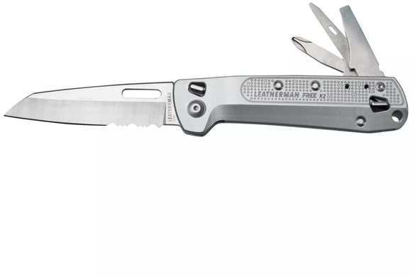 Ніж-мультитул Leatherman Free K2x Silver