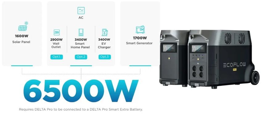 Набор EcoFlow DELTA Pro + Smart Generator Dual Fuel