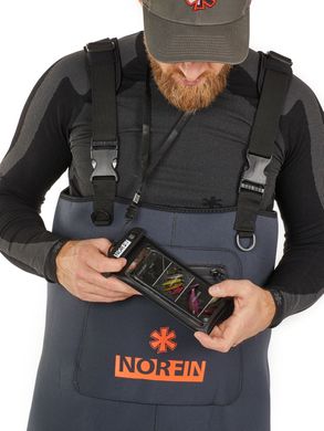 Полукомбинезон забродный Norfin Shadow Neoprene Bootfoot с сапогами р.40 (S)