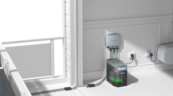 Комплект EcoFlow PowerStream - мікроінвертор 800W + акумуляторна батарея EcoFLow Power Kit 2 kWh