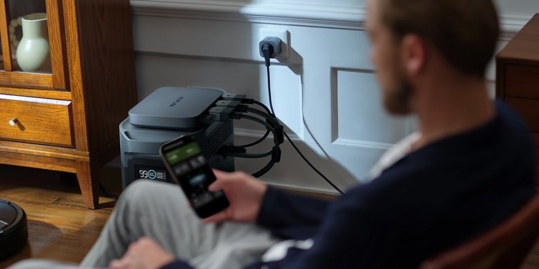 Комплект EcoFlow PowerStream - мікроінвертор 800W + акумуляторна батарея EcoFLow Power Kit 2 kWh