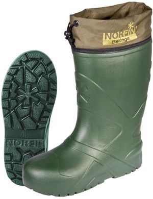 Зимові чоботи Norfin Berings (-45 °) з оливковою манжетою р.46-47