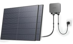 Комплект енергонезалежності EcoFlow PowerStream - мікроінвертор 600W + 2 x 400W стаціонарні сонячні панелі