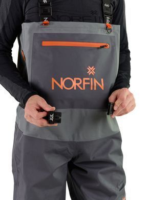 Напівкомбінезон забродний Norfin PILOT STOCKINGFOOT GRAY р.M-L