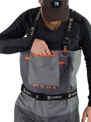 Напівкомбінезон забродний Norfin PILOT STOCKINGFOOT GRAY р.M-L