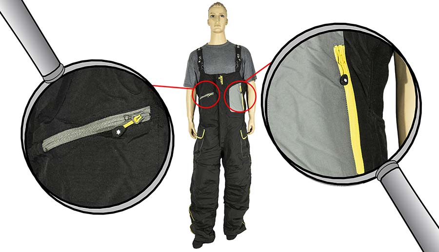 Напівкомбінезон костюма Norfin Explorer з кишенями