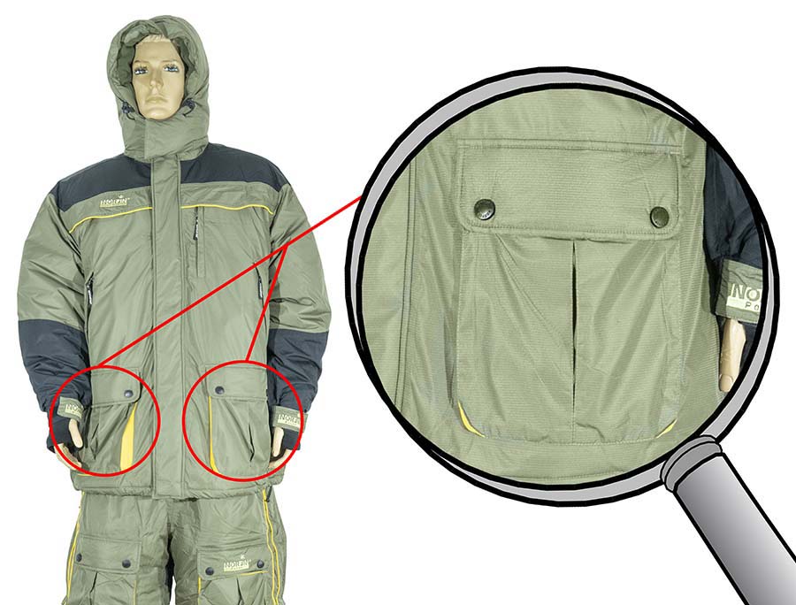 Куртка Norfin Polar з кишенею для коробки з блешнями

