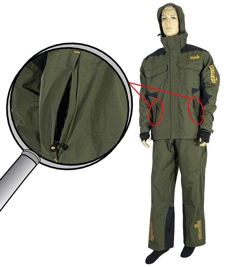 Демисезонный костюм Norfin Scandic 2 с карманами с широким клапаном