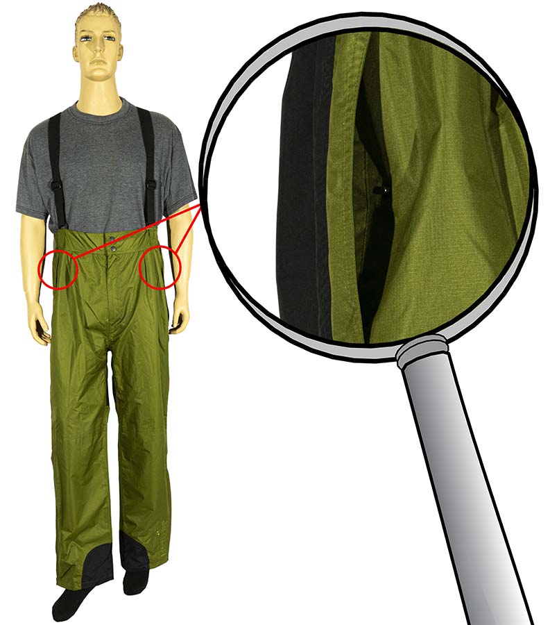Полукомбинезон костюма Norfin Shell с карманами с кнопками