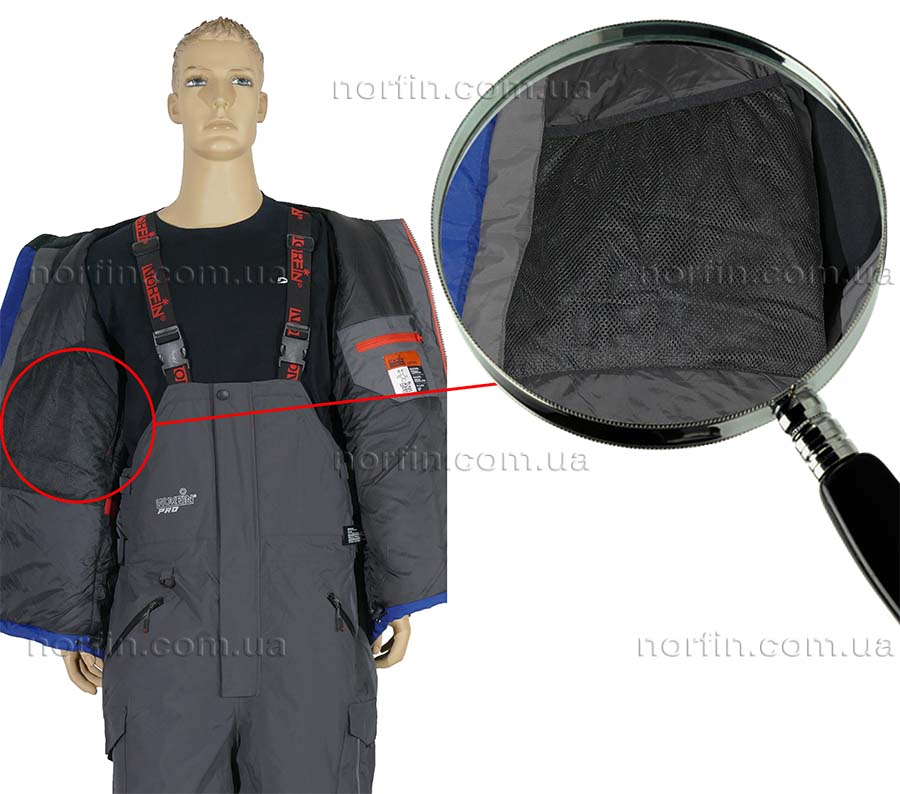 сеточка внутри куртки Norfin Verity Pro Blue