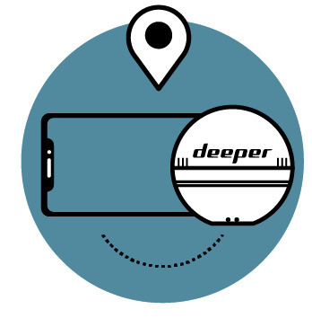 GPS + Fish Deeper ехолота Deeper Smart Sonar PRO+ 2
