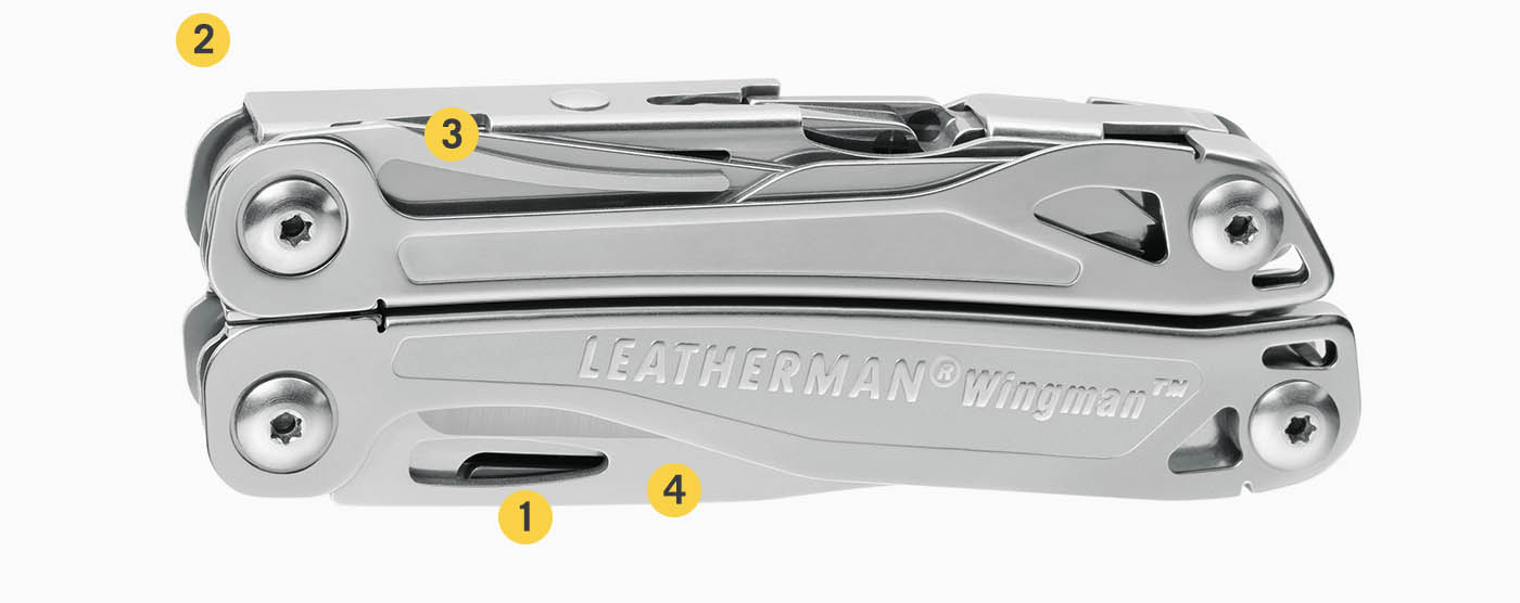 Складний мультитул Leatherman Wingman 832523 зі знімним кишеньковим затискачем