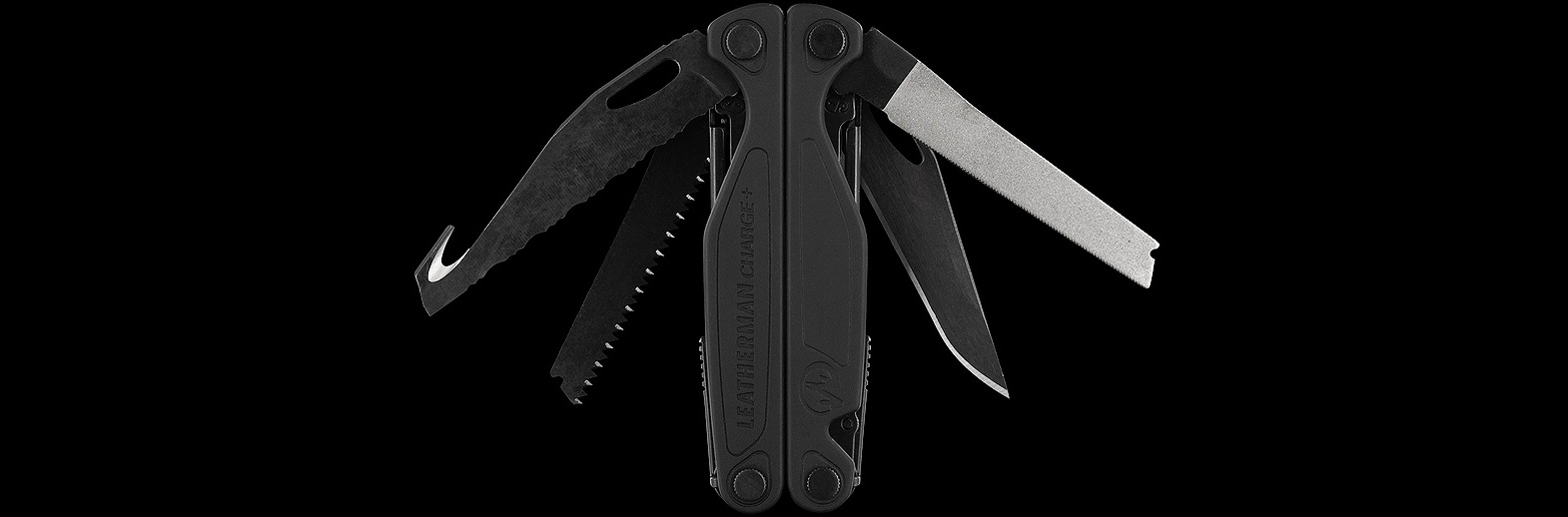 Багатофункціональний інструмент Leatherman Charge Plus Black 832601 з лезом ножа зі сталі 154CM