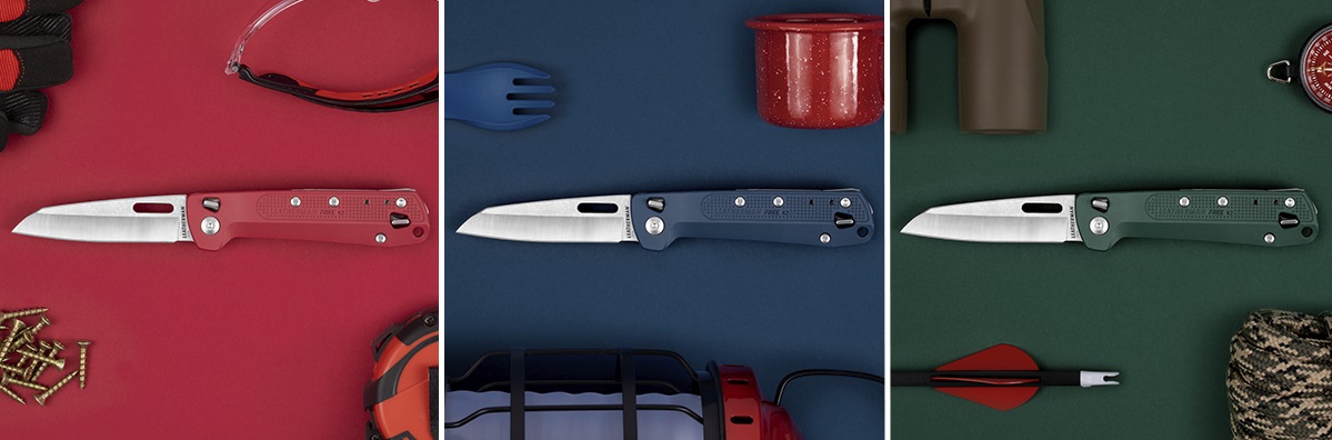 Мультитул Leatherman серии Free K в виде ножа с системой блокировки на пружинах и дополнительной магнитной фиксацией