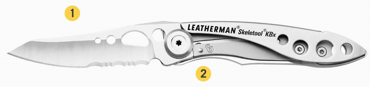 Мультитул-нож Leatherman Skeletool KBX Black & Silver